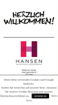 Mobile Screenshot of hansen.co.at