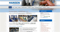 Desktop Screenshot of hansen.cz