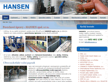 Tablet Screenshot of hansen.cz