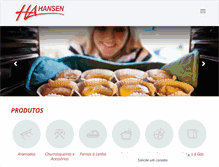 Tablet Screenshot of hansen.ind.br